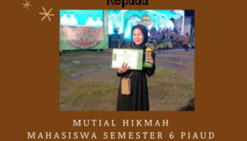 Mahasiswa PIAUD IAIN SAS Babel Raih Juara 2 Lomba Karya Tulis Ilmiah pada MTQH Bangka Tengah 2022
